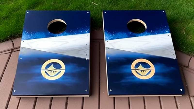 Cornhole lawn game.