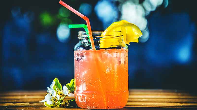 Colorful drink for a wedding